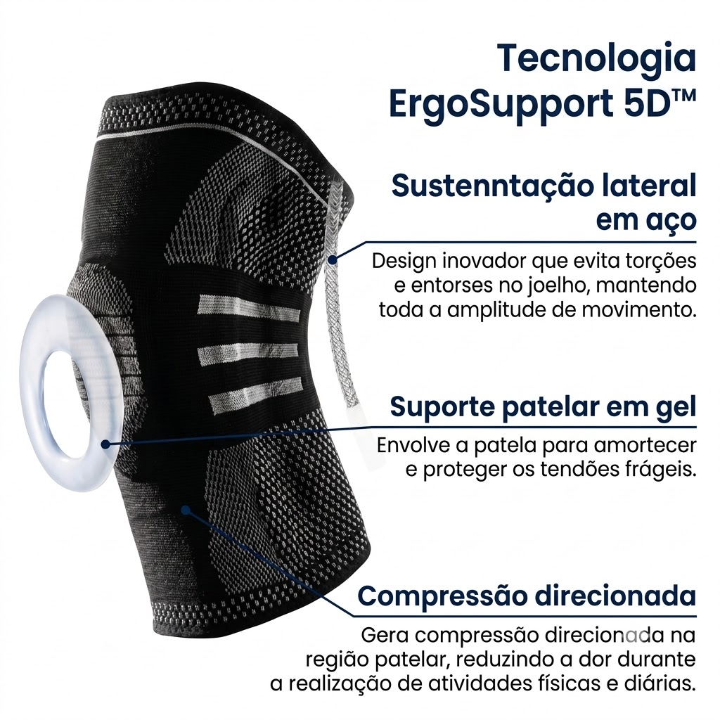 MedCare KneeRelief™ Joelheira Ortopédica de Suporte 5D