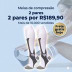 Meia de Compressão 20-30 mmHg Graduada - Masculina e Feminina