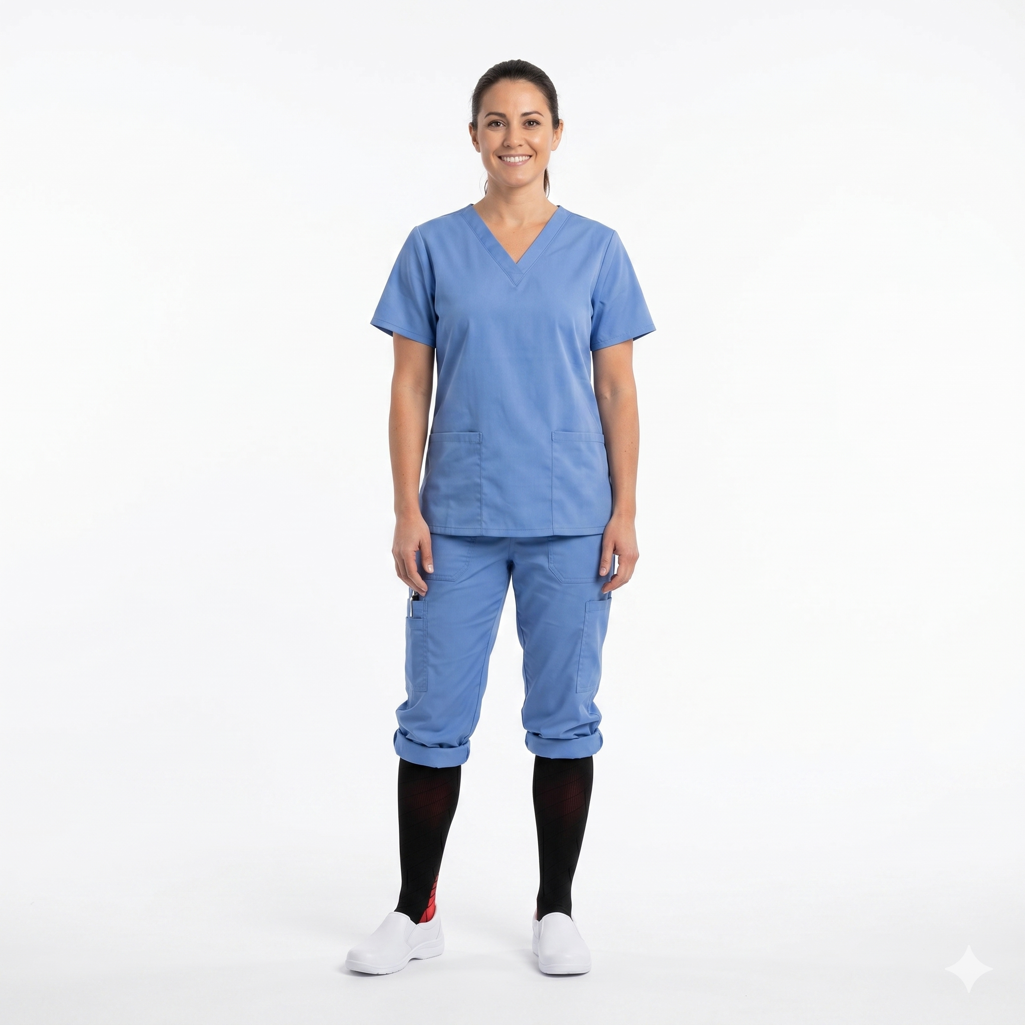 Meia de Compressão 20-30 mmHg Profissional Unissex – Enfermeiras, Voo e Esporte