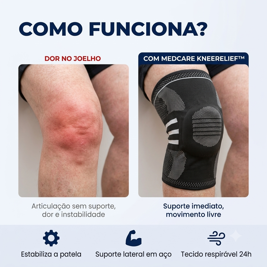 MedCare KneeRelief™ Joelheira Ortopédica de Suporte 5D