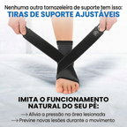 Tornozeleira de Compressão com Faixas de Fixação Para Fascite Plantar