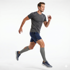 Meia de Compressão 20-30 mmHg com Íons de Cobre